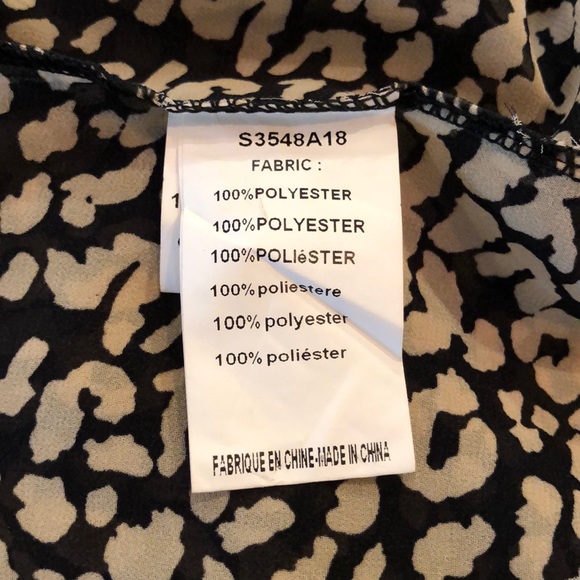 Molly Bracken Leopard Ruffle Neck Long Sleeve Top - Picture 8 of 10